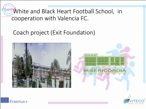 White and Black Heart Football School